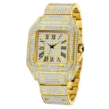 Iced Out Moissanite Watch