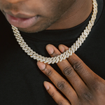 14mm Iced Out Cuban Chain Necklace