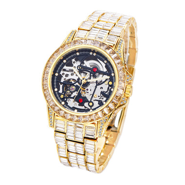 Iced Out Moissanite Watch