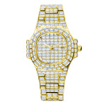 Iced Out Moissanite Watch