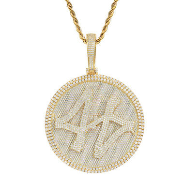 Iced Out Rotatable 44 Pendant