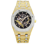 Iced Out Moissanite Watch