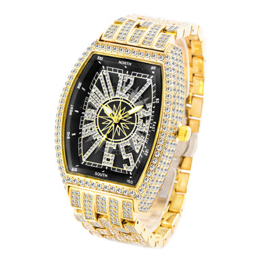 Iced Out Moissanite Watch