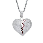 Break Heart Moissanite Pendant