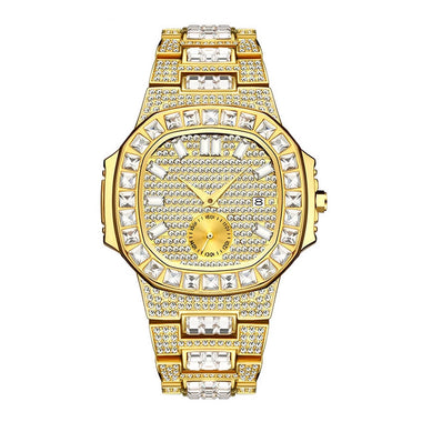 Iced Out Moissanite Watch