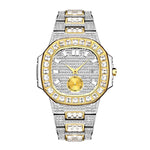 Iced Out Moissanite Watch