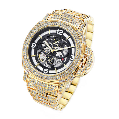 Iced Out Moissanite Watch