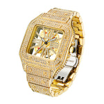 Iced Out Moissanite Watch