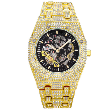 Iced Out Moissanite Watch