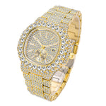 Iced Out Moissanite Watch