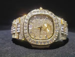 Iced Out Moissanite Watch