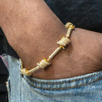 Iced out Barbed Wire Bracelet