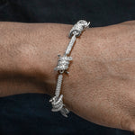 Iced out Barbed Wire Bracelet